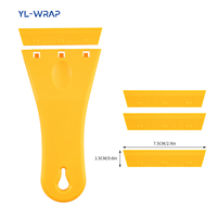 Outil de raclage en plastique pour film teinté pour fenêtres, raclage de nettoyage, dissolvant de colle, lame de rasoir pour l'enveloppement de vinyle