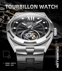 Reloj Mecánico Automático Premium para Hombre, Acero Inoxidable, Resistente al Agua, Correa de Cuero Casual de Silicona, Alta Gama, <span class=keywords><strong>Vacheron</strong></span> Top - Product Image 3