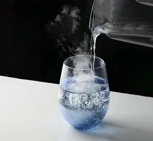 Colorful Plating OEM Egg Shape Glass Cup For Drinking Wine Whiskey Water Milk Cup