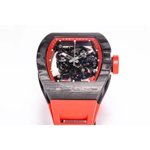 Luxury and high-end 055 Crimson top-grade carbon fiber skeletonized tourbillon <b>automatic</b> mechanical men's water-resistant watch - Product Image 1