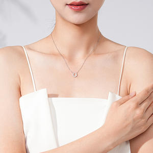Collar de herradura de la suerte personalizable en cobre, colgante en forma de U, plata de ley S925, joyería de moda para mujer - Product Image 5