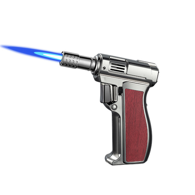 Blue Flame Lighter Outdoor Windproof Welding Torch Customizable Logo Kitchen Utensils Advertising Spray Gun