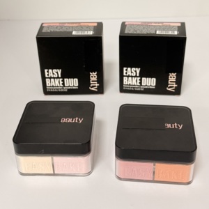 Polvo Suelto de Doble Color HU para Rostro, Resistente al Agua, Polvo Fijador Suave, a Prueba de Sudor y de Larga Duración, Polvo de <span class=keywords><strong>Maquillaje</strong></span> Base Fácil de Aplicar - Product Image 1