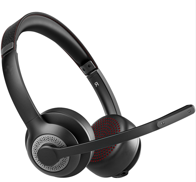 Wireless Headset with ENC and AI Noise-Canceling Microphone for Clear Long-Lasting Calls