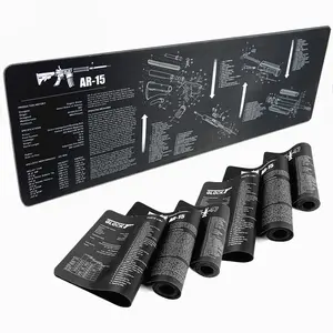 Tigerwings – accessoires de tir, tapis de nettoyage de pistolet tactique avec diagramme des pièces et Instructions