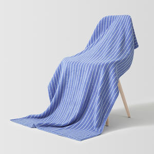 ผ้าขนหนูอาบน้ำลายทางผ้าฝ้ายแท้ 70x140 ซม. หนานุ่ม ซึมซับได้ดี สำหรับใช้ในบ้าน สีเหลือง - Product Image 2