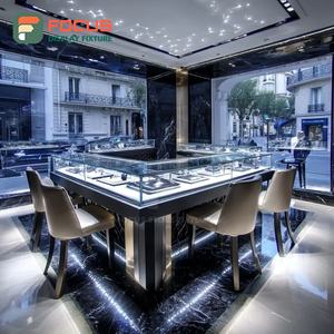 Exhibidor de Joyería de Lujo para Interiores de Tiendas, Mueble de Joyería con Superficie Pulida para Tiendas de Marca - Product Image 1