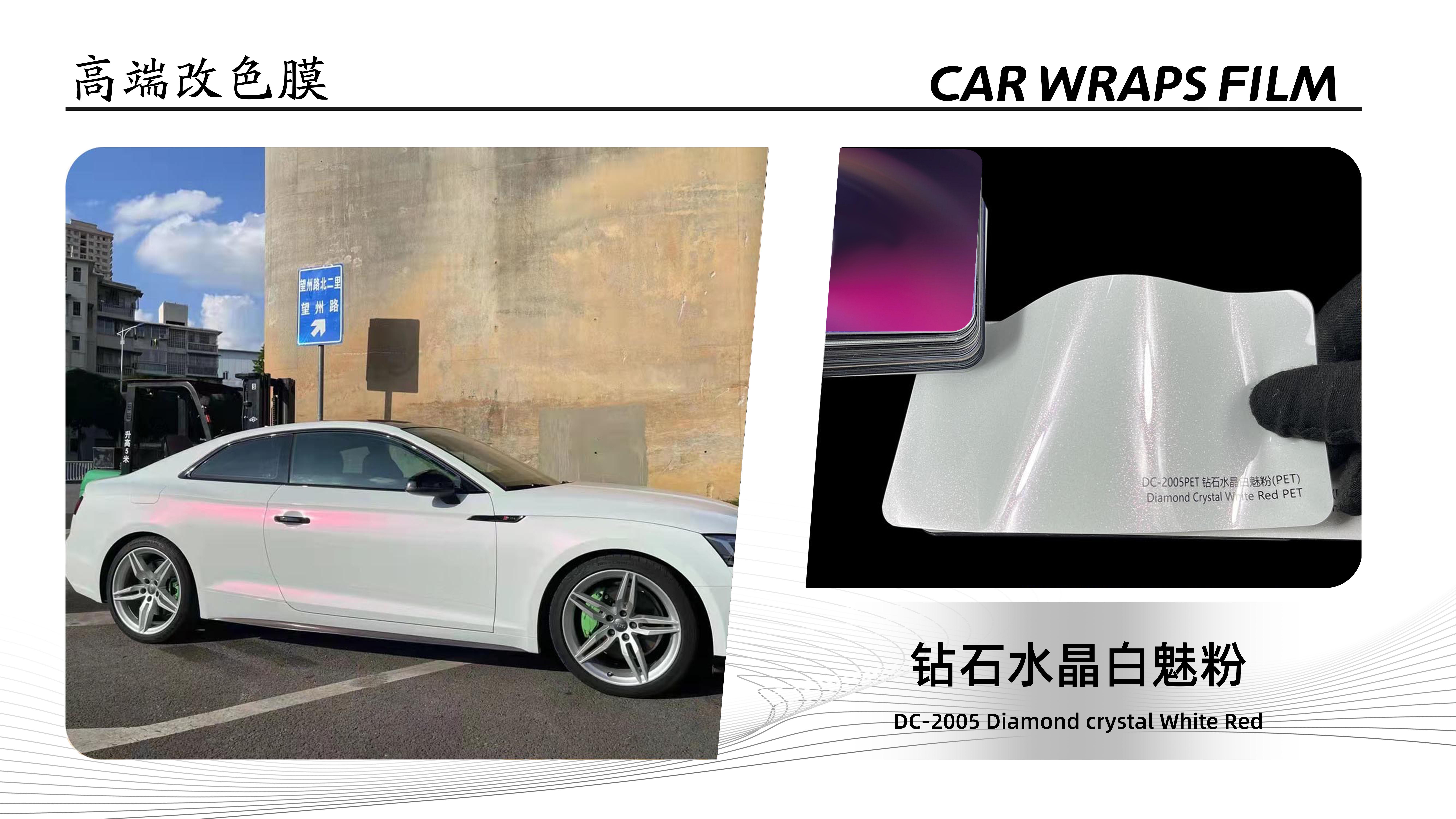 Diamond Crystal White Red