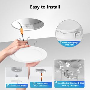 <span class=keywords><strong>Led</strong></span> Ultra Slim Bảng điều chỉnh ánh sáng 12 Wát 6 inch <span class=keywords><strong>LED</strong></span> Đèn Downlight thay đổi độ sáng 3cct 5cct <span class=keywords><strong>LED</strong></span> ánh sáng Trần nồi ánh sáng với Hộp nối - Product Image 5