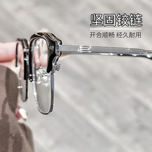 กรอบแว่นตาผู้ชายทรงสี่เหลี่ยม Danyang รุ่น 7199 แบบเต็มกรอบ TR สีดำ ป้องกันรังสียูวี เลนส์พลาสติก แว่นตาเรียบง่าย - Product Image 3