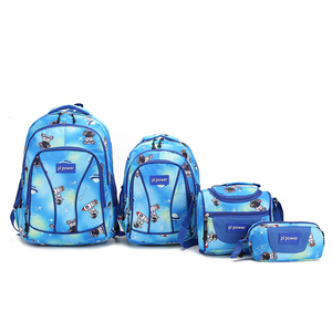 Wholesale Custom Cooler Lunch Bag <strong>Pencil</strong> <strong>case</strong> 4 in 1 Set Student Children School Kids Backpack Luggage Sets 4pcs School Bag - Product Image 3