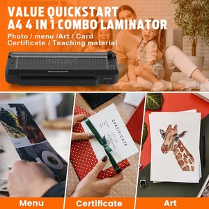 (Meksika Deposu) Yüksek Kaliteli Laminasyon Makinesi Sıcak Pres A4 Laminasyon Makinesi Kağıt Kesici ve Köşe Kesici ile - Product Image 6