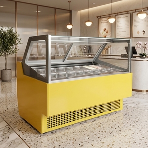 Congelatore Espositore Commerciale Monotemperatura a Raffreddamento ad Aria per Gelato e <span class=keywords><strong>Gelateria</strong></span> - Il Più Venduto - Product Image 2