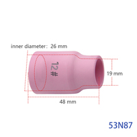 Accessoires pour torche de soudage TIG : buse en céramique WP26, buse en céramique composite SR18, buse entièrement en céramique WP17