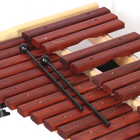 Grosir berdiri bebas 37 catatan kayu alat musik Xylophone dengan tinggi berdiri disesuaikan