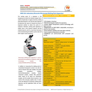 HMX-1B+ 暗色および非晶質サンプル用顕微鏡融点計 - Product Image 2