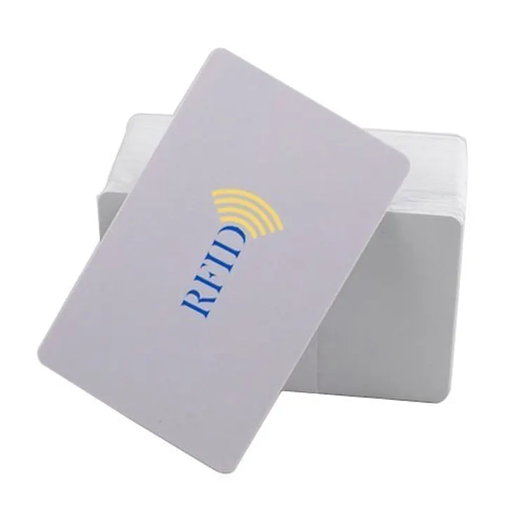 사용자 정의 도매 인쇄 nfc 빈 명함 13.56mhz pvc RFID IC 카드