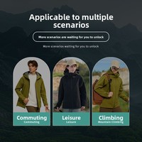 Veste de printemps à capuche sans couture en softshell 2026, coupe-vent, imperméable, avec poches, idéale pour le camping, la randonnée, l'escalade, pour les amateurs, couleurs vives
