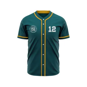 OEM Sublimation Custom Sports Team Wear Club Gym Baseball Jersey Wear Baseball Shirts