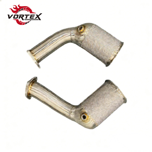 ท่อลงแคทสแตนเลส Vortex 304 แบบไหลสูง สำหรับ Audi RS4 RS5 B9 2.9T V6 ปี 2017–2024 ไม่มี OPF พร้อมแผ่นกันความร้อน ไม่มีไฟเตือน CEL - Product Image 1