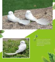 Oiseaux artificiels Oiseau pigeon décoratif pour décorations de Noël Décorations de mariage et de maison