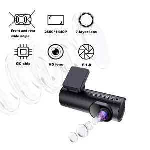 듀얼 렌즈 자동차 대시 캠 2K + 1080P 미니 WiFi DVR 야간 투시경 전면 및 후면 녹음 블랙 박스 - Product Image 3