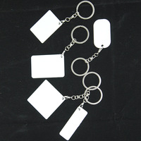 Porte-clés RubySub Personnalisé Impression Recto Verso Sublimation Décoration Bricolage Métal Aluminium