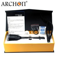 ARCHON D22 Lampe de plongée professionnelle 1000LM, lumière de plongée 6500K LED, torche portative étanche à 150m pour le sauvetage et la recherche
