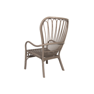 Silla de ratán de plástico apilable, sillón de exterior - Product Image 6