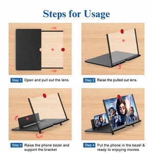 Ampliador de Pantalla MorSun de 12" 3D HD Proyector Lupa para Teléfono Móvil para Películas, Videos y Juegos - Product Image 5