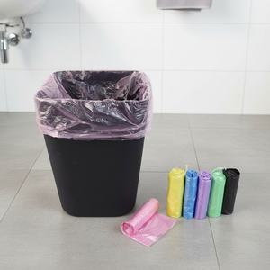 أكياس قمامة رخيصة بالجملة صديقة للبيئة أكياس نفايات بلاستيكية ملونة مسطحة - Product Image 1