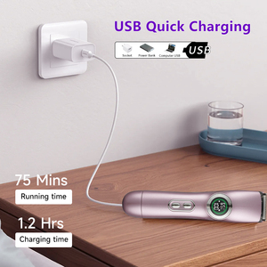 Appareil d'épilation rechargeable 2 en 1 pour le visage et le corps, sec et humide - Sans angle mort - Rasoir pour femmes et épilateur de beauté - Product Image 6