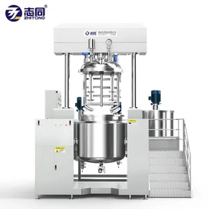 ZhiTong 500L Stainless Steel Vacuum Paste Making Machine, Toothpaste Mixer, for Shower gel Shampoo Soap Washing powder slurry