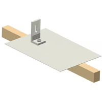 Support de fixation universel en aluminium certifié TUV pour panneaux solaires, kit en L pour montage sur toit et au sol
