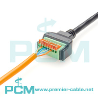 Prise femelle RJ45 vers câble d'extension de bornier à bouton poussoir pour Cat5 CAT6 UTP CCTV AV DVR, adaptateur de borne Ethernet RJ45