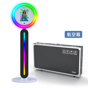 Ipad Photo Booth With Led Ring Light Touchscreen Control For Party Wedding Selfie 2 People Capacity Digital Print - Product Image 5
