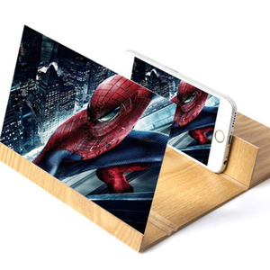 2024 livraison directe 12 pouces bureau pliant HD <span class=keywords><strong>support</strong></span> vidéo <span class=keywords><strong>support</strong></span> de téléphone <span class=keywords><strong>support</strong></span> en bois 3D loupe <span class=keywords><strong>d</strong></span>'<span class=keywords><strong>écran</strong></span> de téléphone portable - Product Image 1