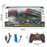 Véhicules militaires télécommandés pour enfants 2026 en gros, mini-char électrique en plastique Wi-Fi, carte blister 1:24, piles AA, télécommande
