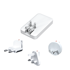 Cargador GaN de 65 W apto para viajes, carga rápida, puerto dual - Product Image 1