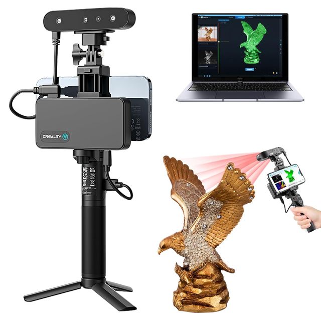 Official for 3D CR-Scan Ferret Pro 3D Scanner 3D Printing Modeling Fast 0.1 MM Accuracy ASIC Chipset CMOS Light Lithium-Ion