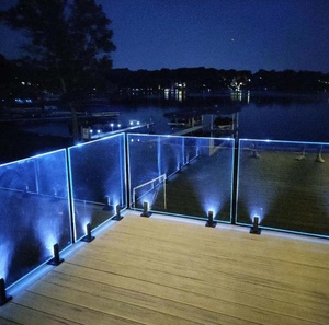 ZDCAST 2022 New Design Patented Frameless Glass Pool Fencing <strong>Solar</strong> Glass Spigot With LED <strong>Light</strong> - Product Image 2