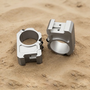 วงแหวนยึดกล้องเล็ง ACUMETA Bastion Tactical ทำจากอะลูมิเนียม ขนาด 30 มม. ความสูงตรงกลาง 1.25 นิ้ว สำหรับอุปกรณ์เล็งกลางแจ้ง (สีเงิน) - Product Image 1
