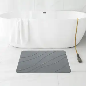 2023 Bath Stone Mat Luxury Diatomaceous Earth Shower Mat- Non-Slip Fast  Drying Mat for Kitchen