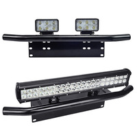 Support de cadre de plaque d'immatriculation avant Support de barre lumineuse LED Support de plaque d'immatriculation Accessoires de voiture