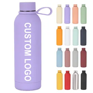Individuelles Logo frei von BPA edelstahl-Wasserflaschen 500 ml vakuumisolierte Wasserflasche