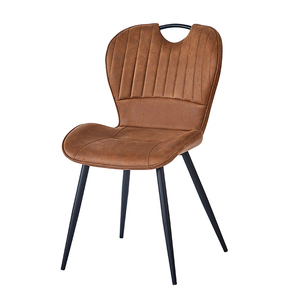 Forme haut foncé pub métal <span class=keywords><strong>bouche</strong></span> chaise en marbre crème italien simple pur cuivre chaise de salle à manger - Product Image 1