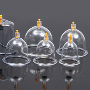 Manuelles Vakuum-Schröpfen-Therapie gerät Körper-und Rücken behandlung mit Glasmassage-Werkzeug Schröpfen-Therapie-Set - Product Image 3