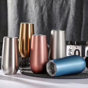 Vaso Térmico Minimalista de Acero Inoxidable de Doble Pared con Aislamiento al Vacío de 6oz, con Logotipo Personalizado, Tapa Antiderrames, Portátil para Agua Hirviendo - Product Image 1