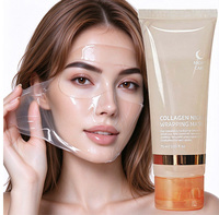 Masque de nuit peel-off au curcuma, nourrissant en profondeur, lisse les ridules, masque facial, 75 ml, grande capacité