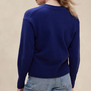 Suéteres Casuales de Moda para Mujer, al por Mayor, 100% Algodón, para Invierno, Diseño Personalizado, Manga Larga, Cálidos y Suaves, con Logotipo Frontal - Product Image 5